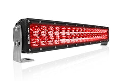 New - 20 Inch Curved Red LED Predator Hunting LED Light Bar - Combo Optics - Black Oak LED Pro Series 3.0