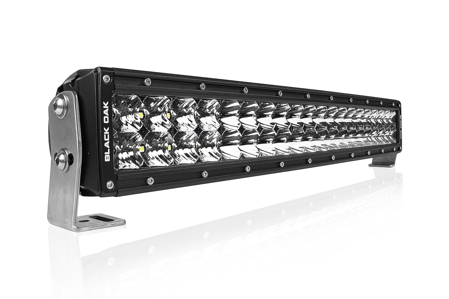 20 Inch Double Row: Black Oak LED Pro Series 3.0 Dual Row LED Light Bar