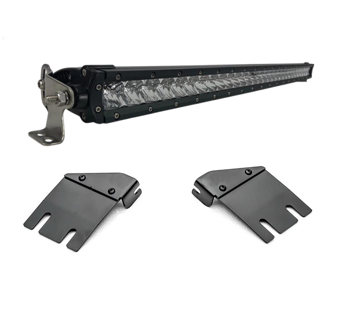 2018-2025 Jeep JL/Gladiator Hood Cowl LED Kit (1) 30" Single-Row LED Light Bar