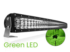 New - 50 Inch Curved Green LED Hog Hunting LED Light Bar - Combo Optics - Black Oak LED Pro Series 3.0