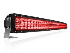 New - 50 Inch Curved Red LED Predator Hunting LED Light Bar - Combo Optics - Black Oak LED Pro Series 3.0