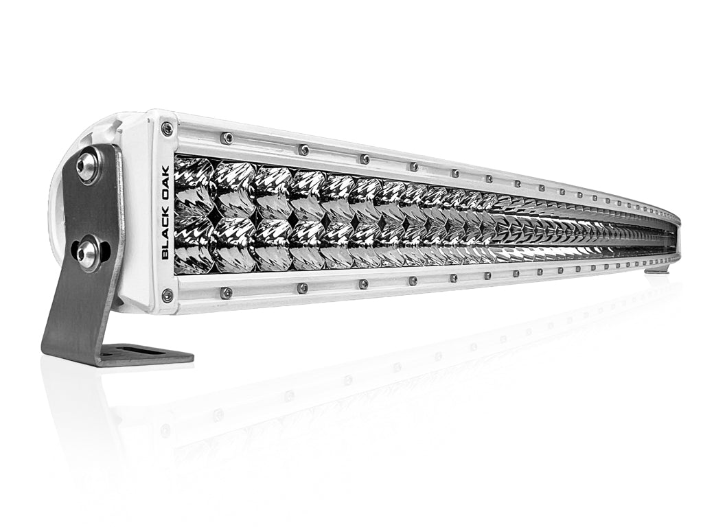 60 Inch Marine Curved: Black Oak LED Pro Series 3.0 Double Row LED Light Bar