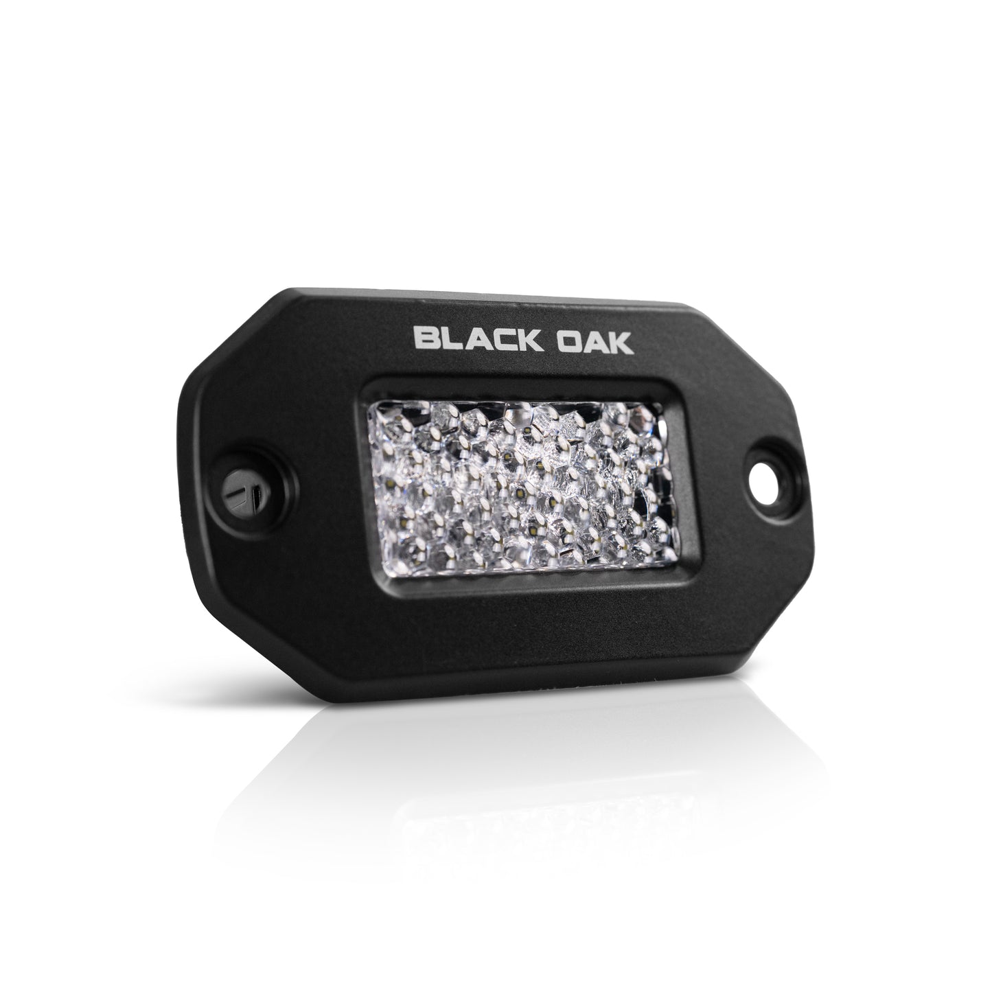2 Inch Marine Flush Mount Diffused Spreader Light - Black Housing