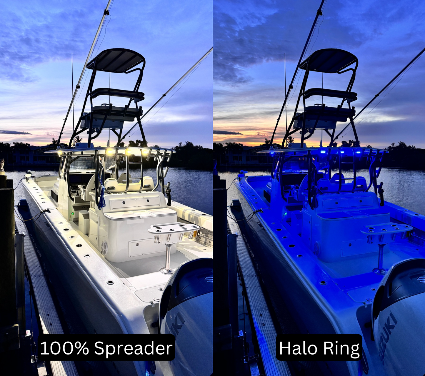 Marine Low Pro LED Spreader Light Kit