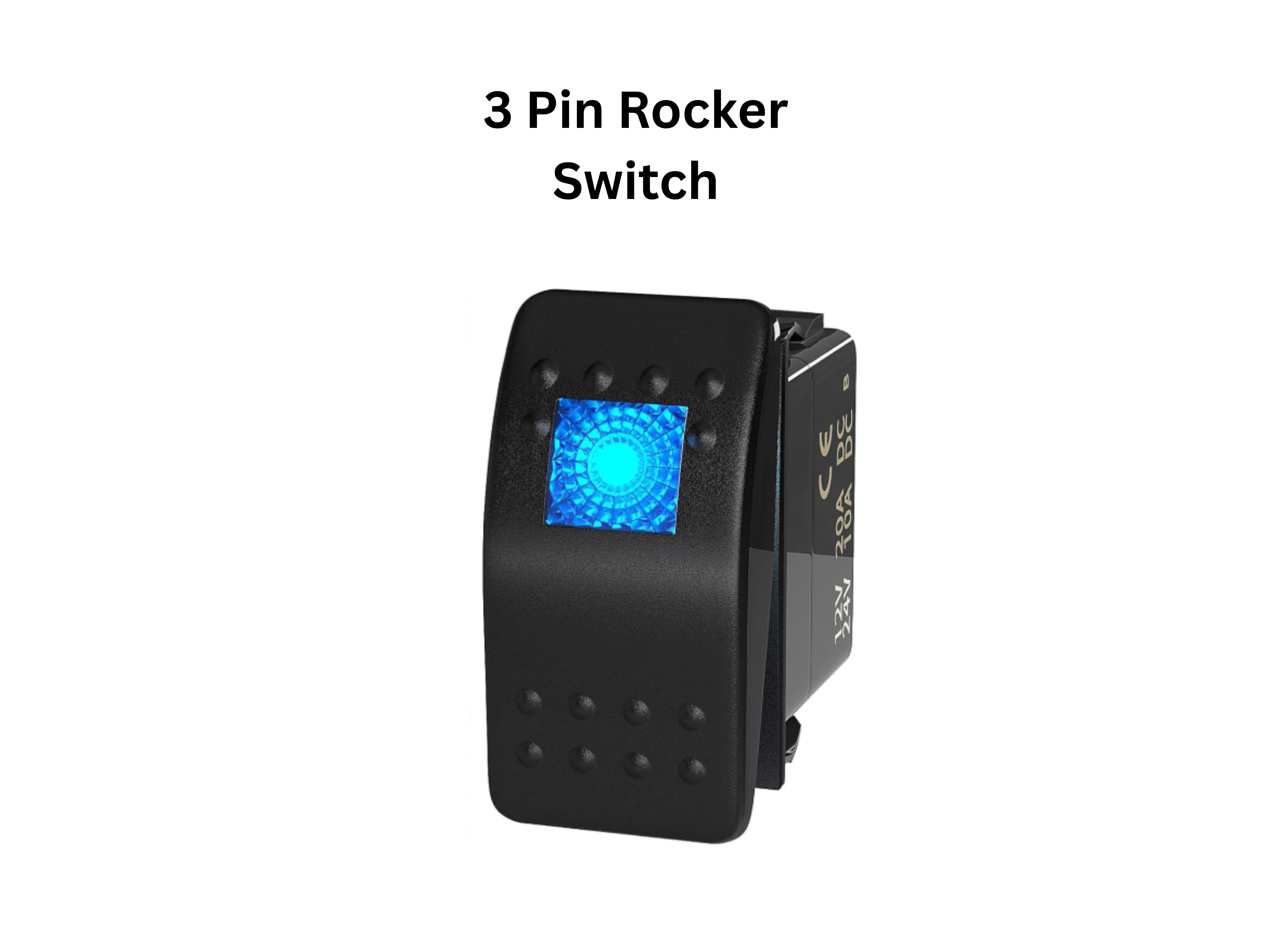 thumbnail interactive-video image 1 of 5x Waterproof Marine Boat Car SPST ON-OFF Rocker Switch – 12V 3 Pin With Red LED Light 1 of 6