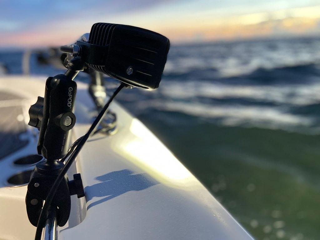 Bowfishing GoPOD™ Clamp On Scene Light - Black Oak LED Pro Series 3.0