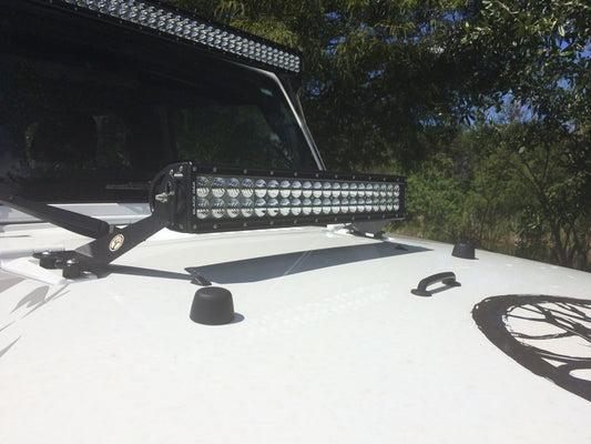 (97-06) Jeep TJ - 20" Double Row Hood Mount Kit