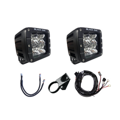 New Black Oak LED Pro Series 3.0 - UTV Roll Cage - Lower A-Pillar Pod Lighting Kit (Spot) - 2.00''
