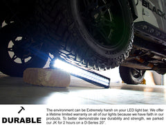 New - 40 Inch Marine Single Row: Black Oak LED Pro Series 3.0 - 5 Watt Combo LED Light Bar - Spot & Flood Optics (200w)