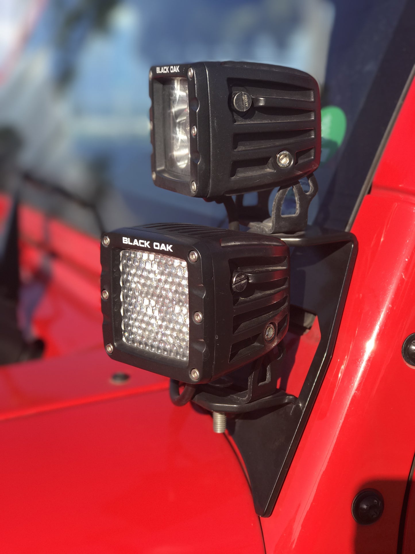 (07-17) Jeep JK Wrangler - Lower Windshield Kit - 4 Pods