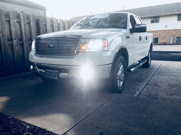 06 14 Ford F150 Fog Light Pod Kit Black Oak LED