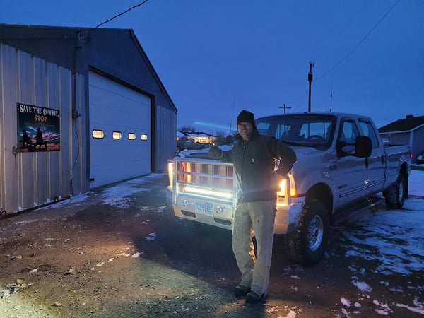 Winner announcement for Black Oak LED's February 2024 monthly LED lighting giveaway.