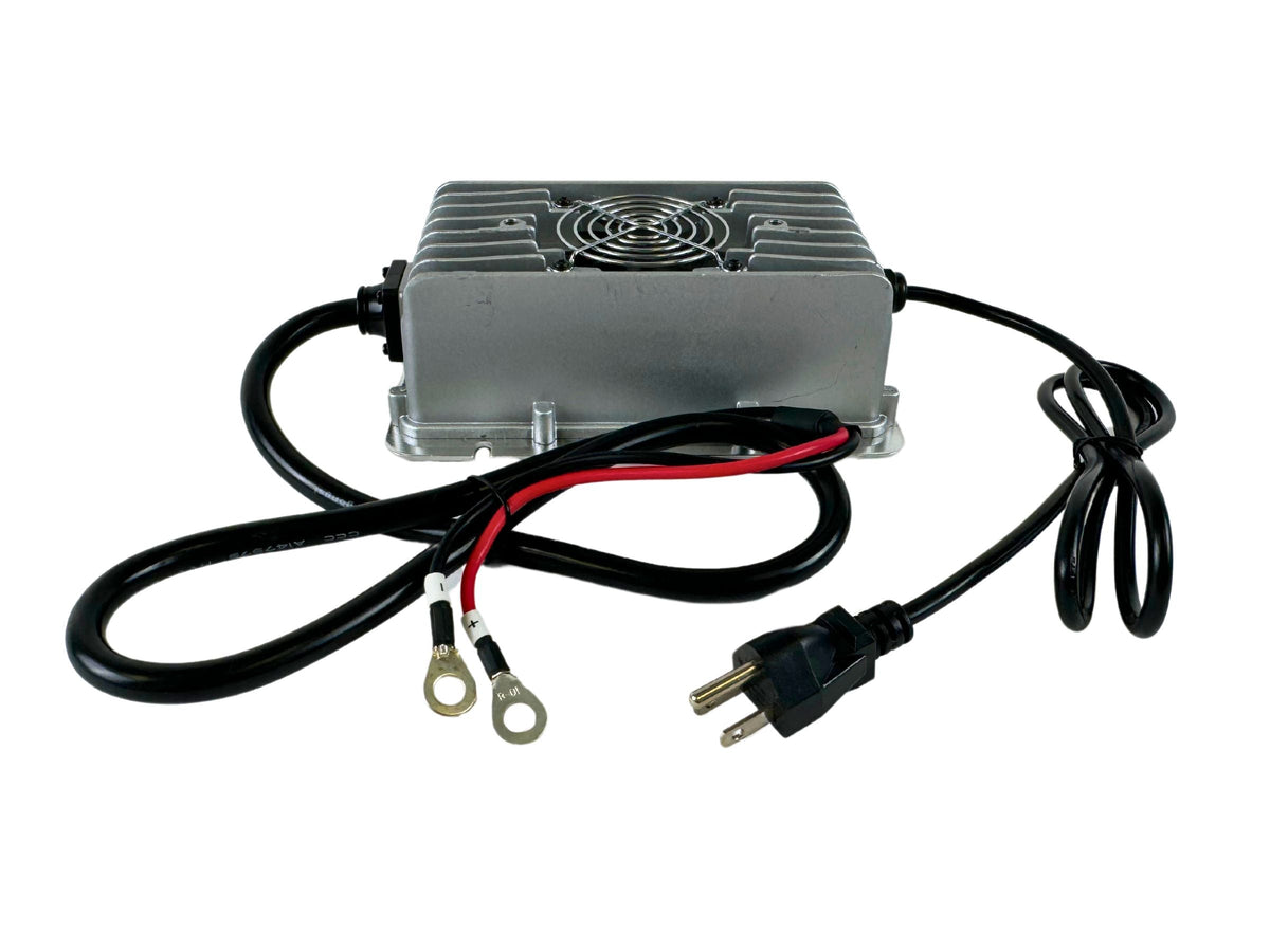 A Black Oak Lithium battery charger, the charging side of a higher-capacity lithium power system.