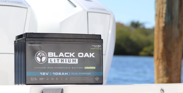 Black Oak lithium marine battery content, supporting the case for switching boats to lithium power.