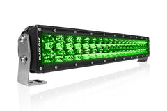 20 Inch Curved Green LED Hog Hunting LED Light Bar - Combo Optics - Black Oak LED Pro Series 3.0