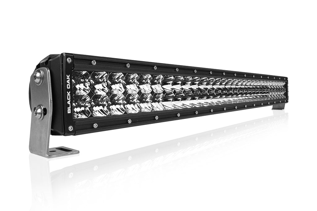 New - 30 Inch Double Row: Black Oak LED Pro Series 3.0 Dual Row LED Light  Bar - Combo, Spot, or Flood Optics (180w/300w)