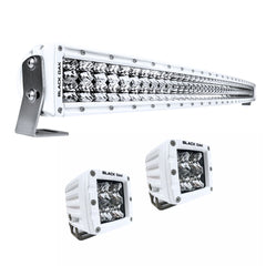 New - 50'' Marine LED Light Bar Kit - 40'' & 2 Flood Pods - Black Oak LED Pro Series 3.0