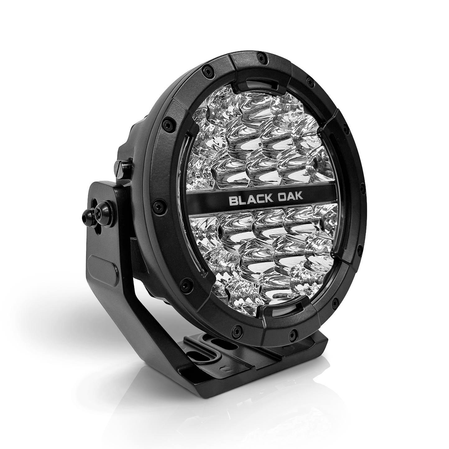 NEW - 7 Inch Round Series LED Pair - With Amber & White Halo - 120W