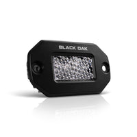 2 Inch Marine Flush Mount Diffused Spreader Light - Black Housing