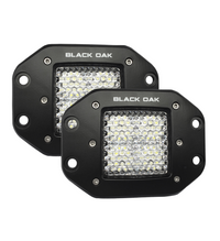 2 Inch LED Pod Light (Pair) - Flush Mount | Diffused or Flood Optics | Pro Series 3.0 (40W)