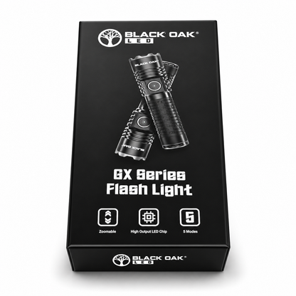 GX6 Rechargeable LED Flashlight | 800 Lumens | Zoomable