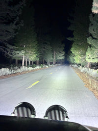 NEW - 9 Inch Round Series LED Pair - With Amber & White Halo - 150W