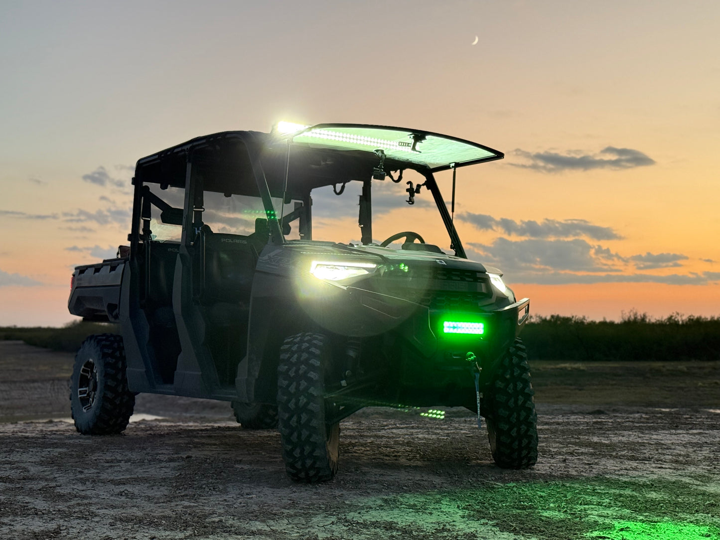 10 Inch Green Hog Hunting LED Light Bar – Double Row | Combo Optics | Pro Series 3.0 (60W)