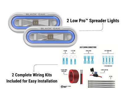 Marine Low Pro LED Spreader Light Kit