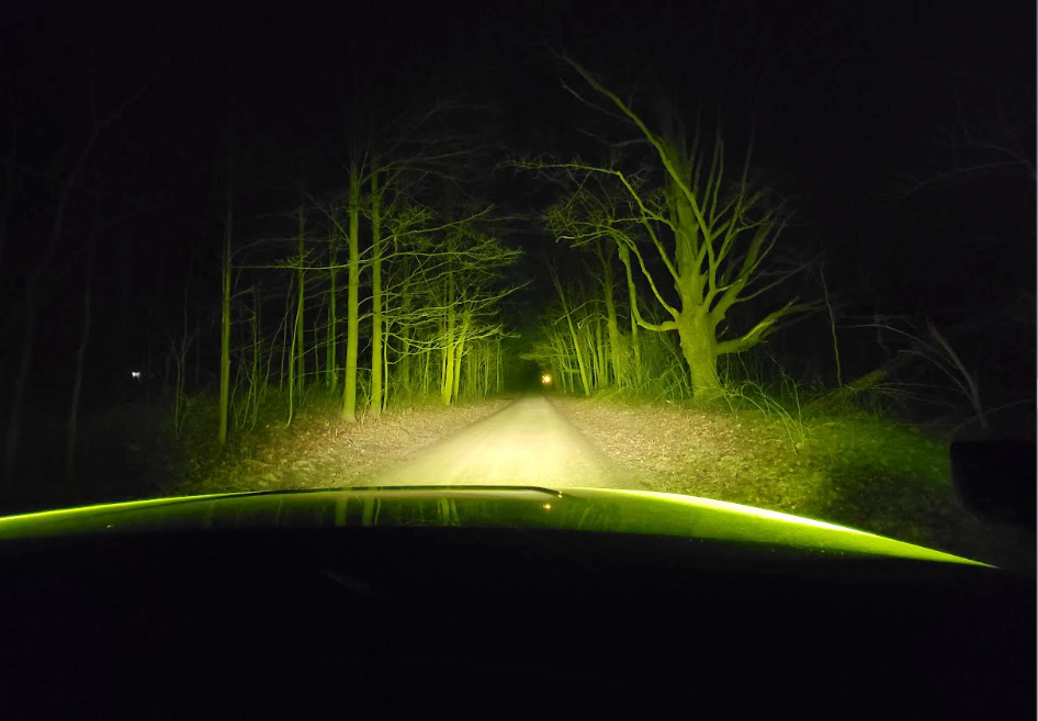 20 Inch Yellow Lens Single Row: Black Oak LED Pro Series 3.0 LED Light