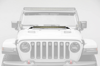 2018-2025 Jeep JL/Gladiator Hood Cowl LED Kit (1) 30" Single-Row LED Light Bar