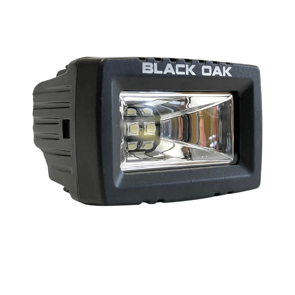 New - 2 Inch Single Row,  LED Light Bar with Scene Optics - Black Oak LED Pro Series 2.0