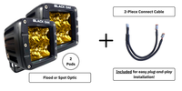 2 Inch Yellow LED Fog Light [Pair] - Pro Series 3.0 - Spot or Flood (40W)