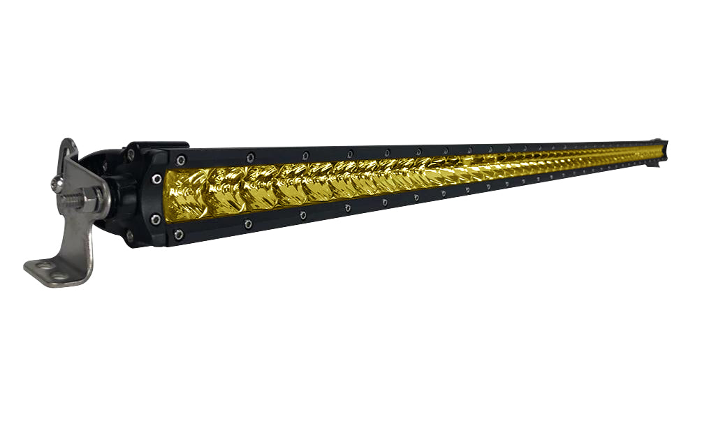 New - 50 Inch Yellow Lens Single Row: Black Oak LED Pro Series 2.0 LED Light Bar - Combo Optics (250w)