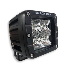 New - 2 Inch Amber LED POD Light: 3w Osram - Flood - Black Oak LED Pro Series 3.0
