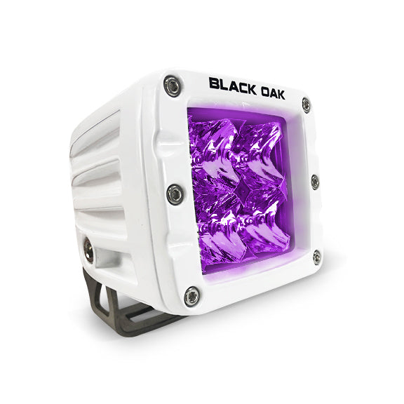 2 Inch Marine Ultraviolet UV Blacklight Pod Light - Black Oak LED Pro Series 3.0