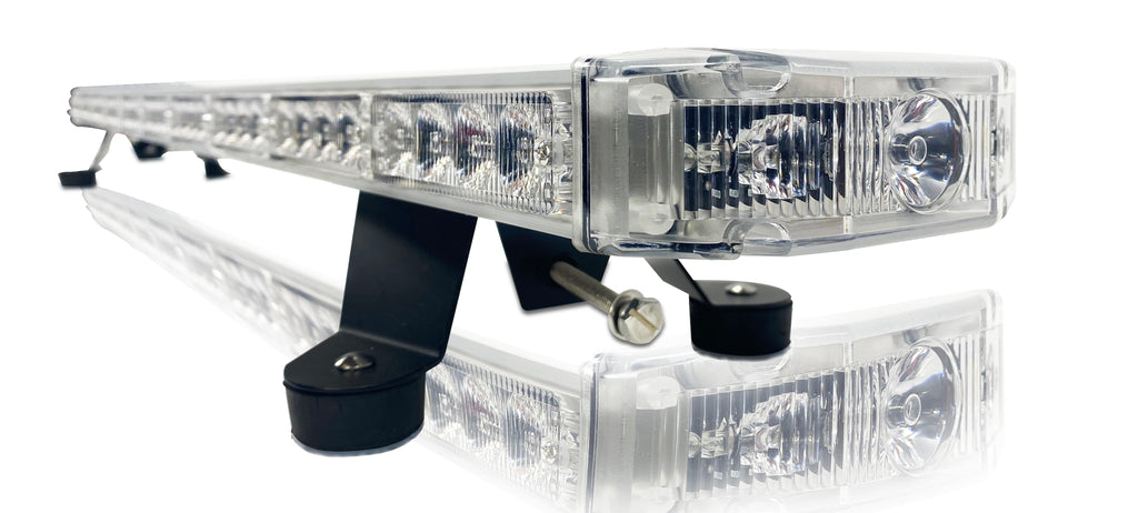 New- 20 Inch Mini Emergency Light Bar, TIR Optics - Black Oak LED