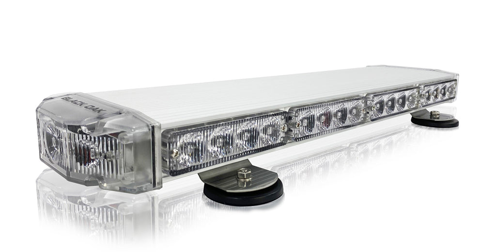 New- 20 Inch Mini Emergency Light Bar, TIR Optics - Black Oak LED