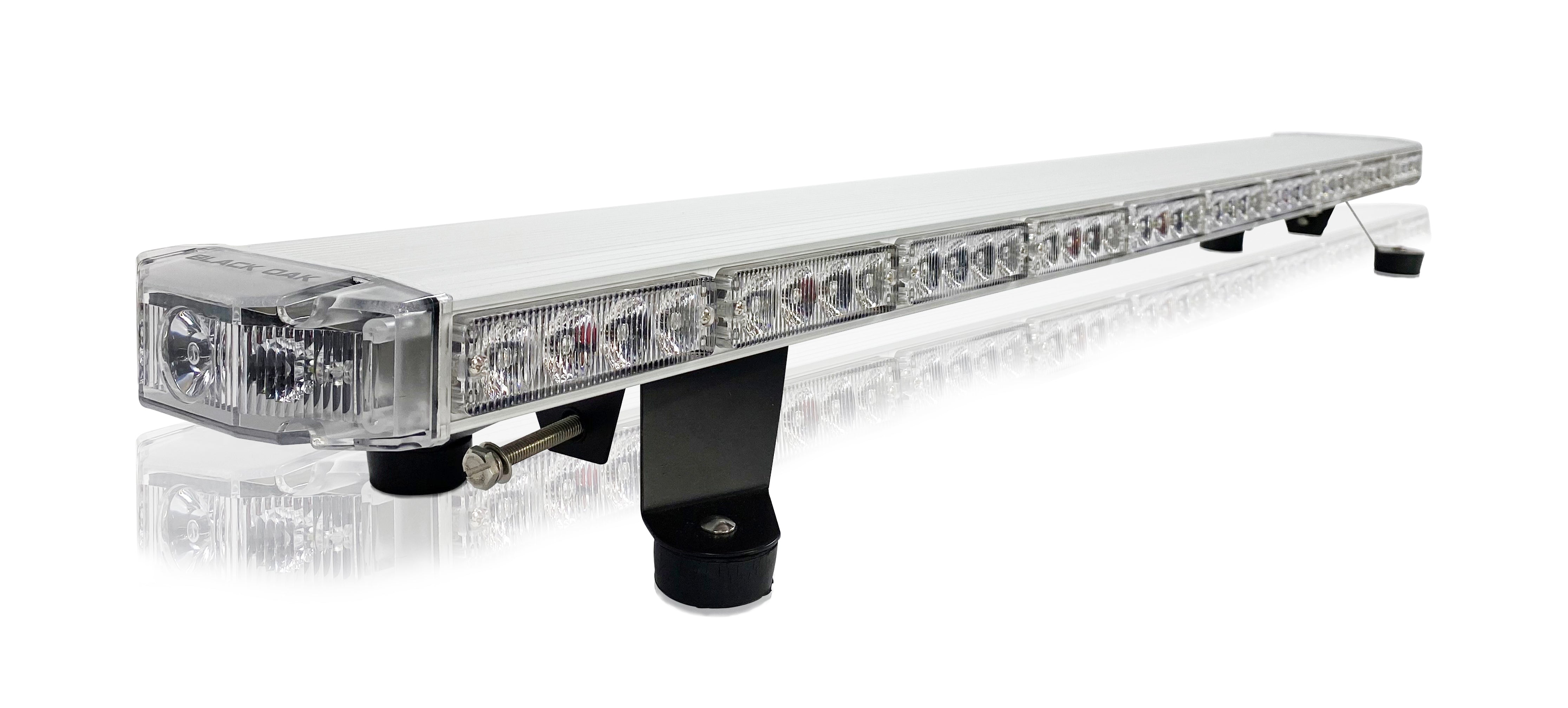 New- 20 Inch Mini Emergency Light Bar, TIR Optics - Black Oak LED