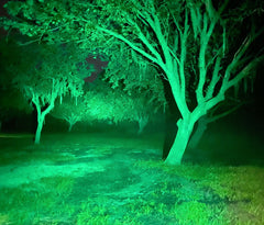 New - 2 Inch Green LED Hog Hunting Pod Light (Flood Optics) - Black Oak LED Pro Series 2.0
