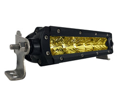 New - 6 Inch Yellow Lens Single Row: Black Oak LED Pro Series 3.0 LED Light Bar - Combo Optics (30w)