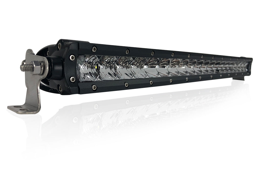 New - 20 Inch Single Row: Black Oak LED Pro Series 2.0 Light Bar - Spot, Flood, or Beam Pattern (60w/100w) - BLACK OAK LED
