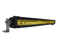 New - 20 Inch Yellow Lens Single Row: Black Oak LED Pro Series 2.0 LED Light Bar - Combo Optics (100w)
