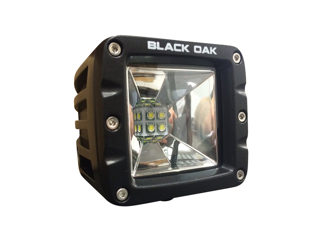 New - 2 Inch Scene LED POD Light: 10w CREE XM-L2 - Black Oak LED Pro Series 2.0