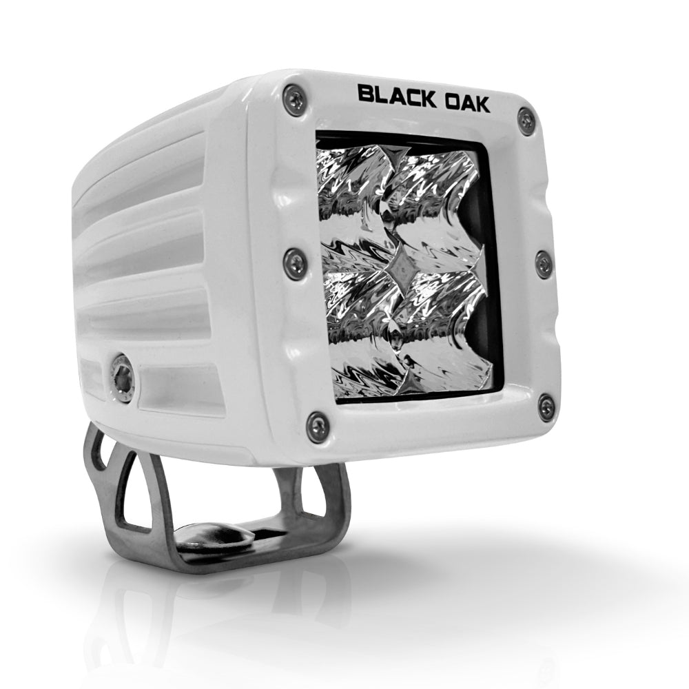 Cree LEDs mounted in Black Oak LED 2" Pod Light