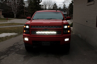 (14-16) Chevy Silverado 1500 - 30" Double Row Curved Grille Kit