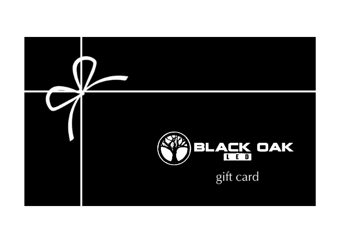 Black Oak LED Gift Card