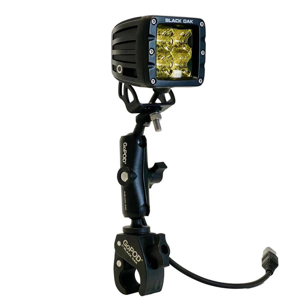 New - GoPod Snow Plow Series - Yellow Lens LED Light Pod & Universal Mount
