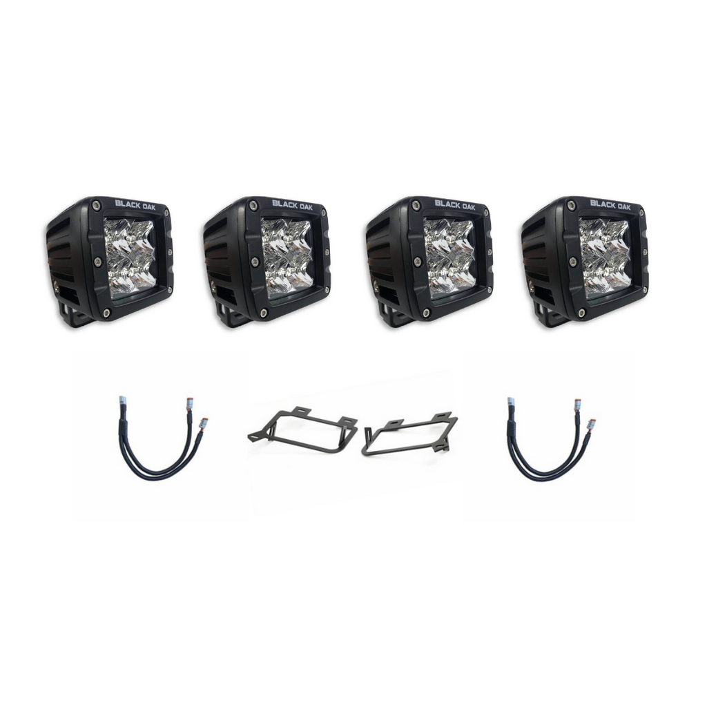 10-18) Ram 2500/3500 - Fog Light Pod Kit Black Oak LED 10-18) Ram 2500/3500 - Fog Light Pod Kit Black Oak LED