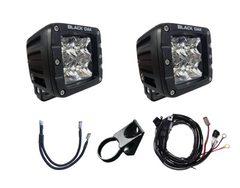 New Black Oak LED Pro Series 3.0 - UTV Roll Cage - Lower A-Pillar Pod Lighting Kit (Spot) - 1.75''