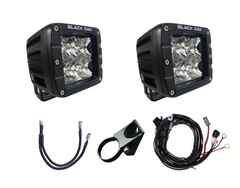 New Black Oak LED Pro Series 2.0 - UTV Roll Cage - Lower A-Pillar Pod Lighting Kit (Spot) - 1.75''